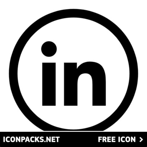 Linkedin Logo Png Black