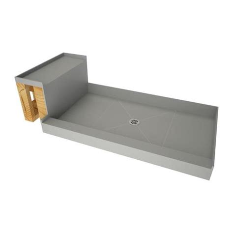 Base'N Bench Made For Tile Molded Polyurethane Shower Base 30-in W x 60 ...