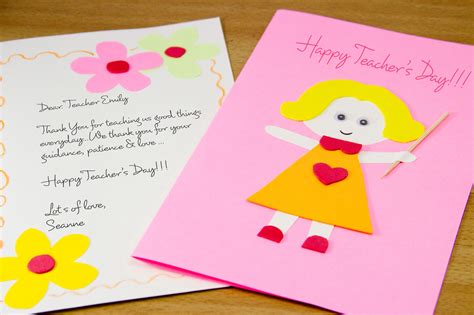 How to Make a Homemade Teacher's Day Card: 7 Steps (with Pictures)