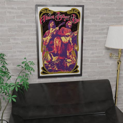 Allman Brothers Band Illustration Poster Allman Brothers - Etsy