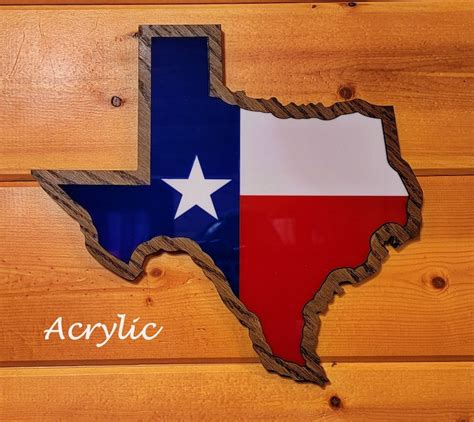 Texas Shaped Flag / Lone Star Flag - Etsy