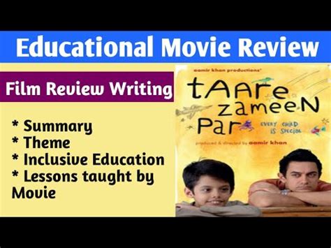 review writing on taare zameen par