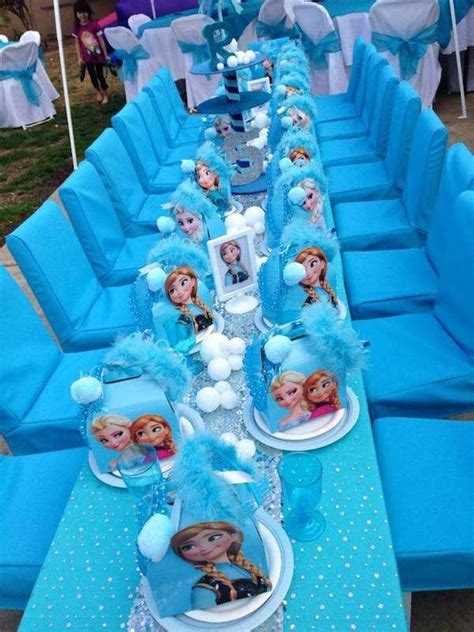 Frozen Party table setting | Frozen Party Ideas | Pinterest | Birthdays ...