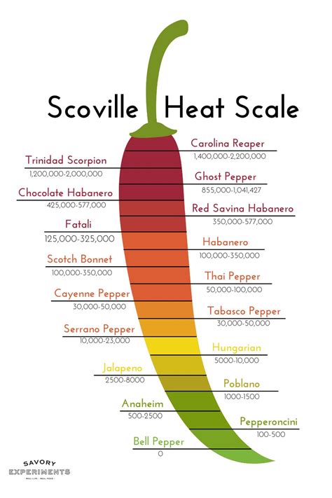 The Scoville Scale For Chili Peppers | Can you Handle the Heat?