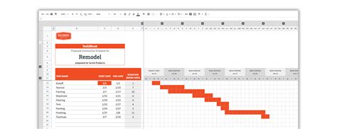 Free Gantt Construction Schedule Template For Excel And Google Sheets ...