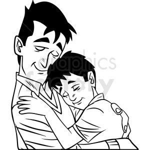 Hug Clipart Black And White