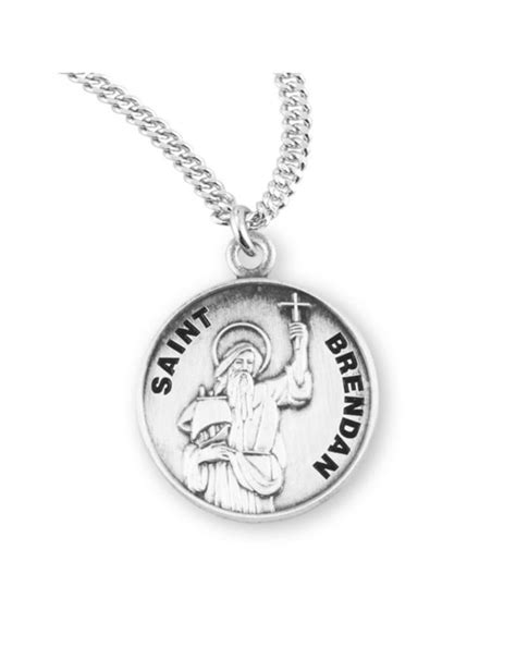 St. Brendan the Navigator Sterling Silver Medal