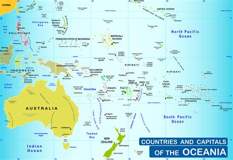 Oceania Map - Guide of the World