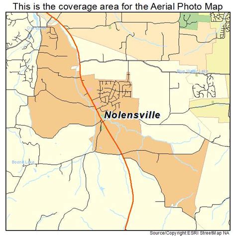 Aerial Photography Map of Nolensville, TN Tennessee