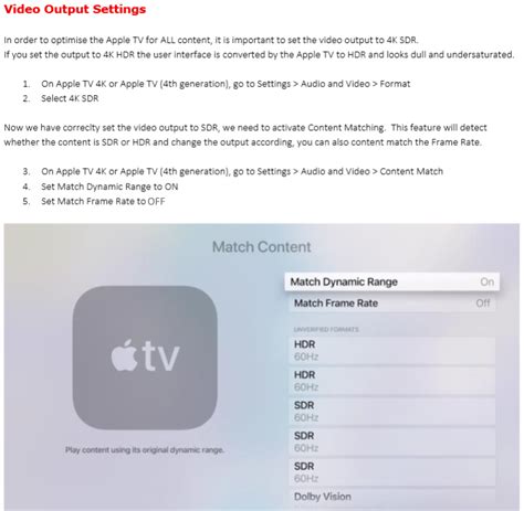 AppleTV 4K Settings & EDID - Just Add Power Support