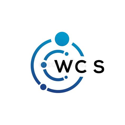 WCS Letter Technology Logo Design on White Background. WCS Creative ...