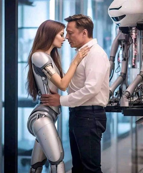 Elon Musk pictured kissing robot as fears over AI continue to grow | Marca