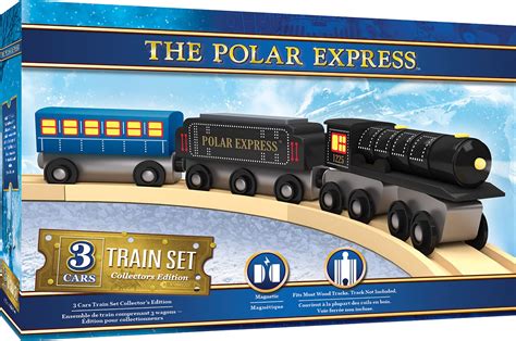 Buy Masterpieces The Polar Express Real Wood Toy Train Set, Assorted ...