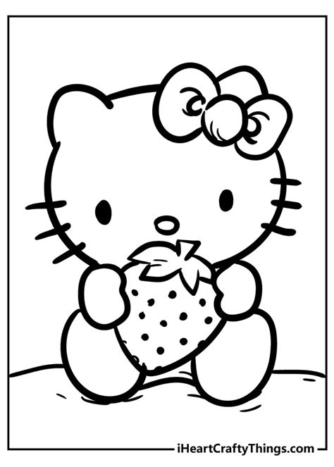 Hello Kitty Coloring Book Pages To Print