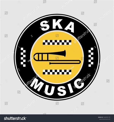 Ska Music Instruments Badge Ska Music Stock Vector (Royalty Free ...