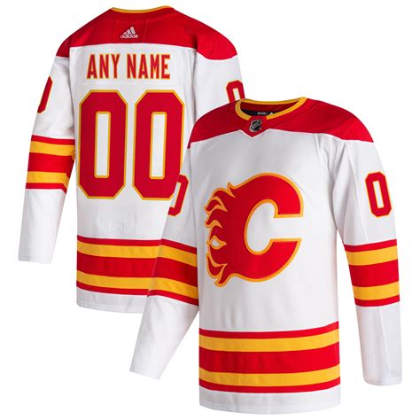 Men's Calgary Flames adidas White 2020/21 Away - Authentic Pro Custom ...