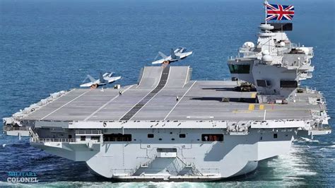 New largest super carrier British aircraft HMS Queen Elizabeth of a ...