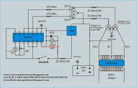 Simple Inverter Circuit Diagram