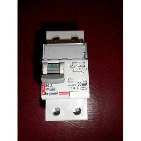 LEGRAND 80A 30MA DOUBLE POLE RCD MAIN SWITCH