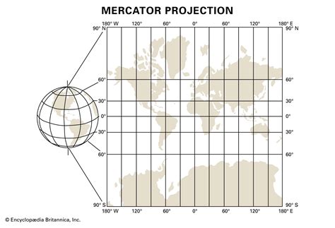 Mercator Projection Map