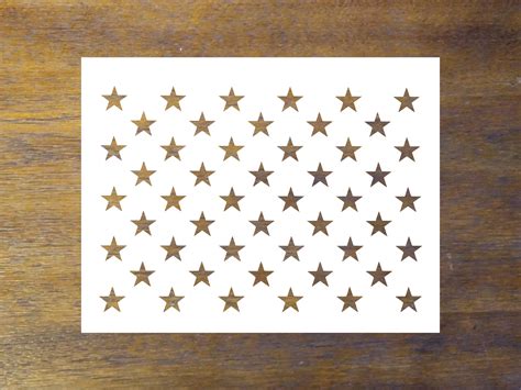 50 Stars Stencil Reusable Color Draw & Paint Stencil | Etsy