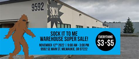 Warehouse Sale Event - Sock It to Me Blog