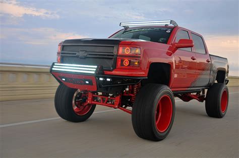 Red Lifted Silverado 1500 Show Truck — CARiD.com Gallery