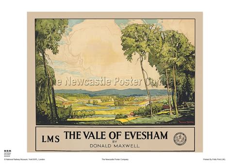 Vale of Evesham Vintage Railway Travel Poster