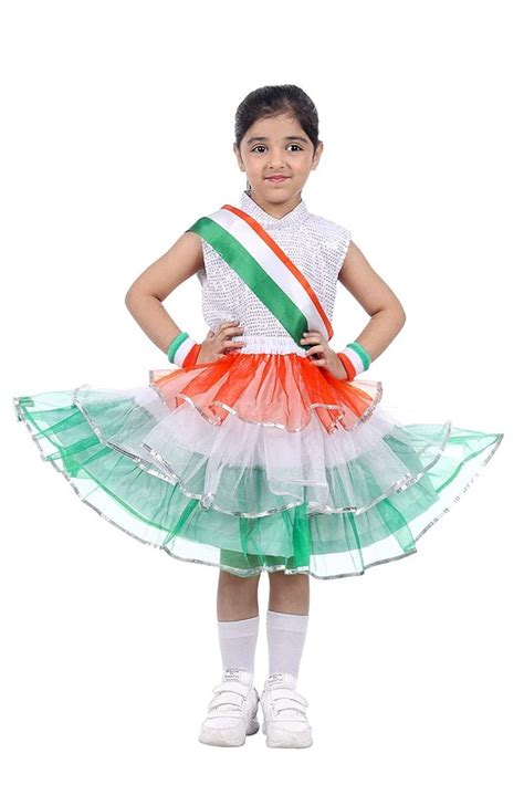 Tricolor Girls ITSMYCOSTUME Tri Colour Tiranga Fancy Dress Costume at ...