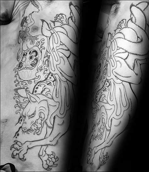 80 Kitsune Tattoo Designs For Men - Japanese Fox Ink Ideas