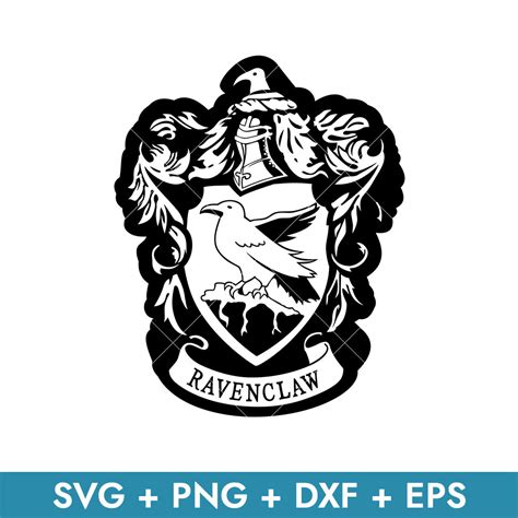 Harry Potter Ravenclaw Crest Black And White