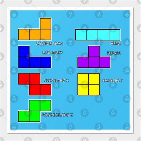 Tetris Block Names by dankdesigns | Tetris design, Tetris art, Tetris