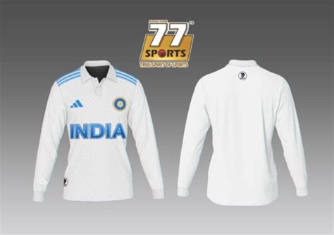 INDIA TEST JERSEY NEW 2023- FULL SLEEVE - 77sports - Best sports shop ...