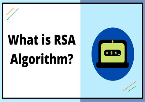 What is RSA Algorithm in Cryptography? - UseMyNotes