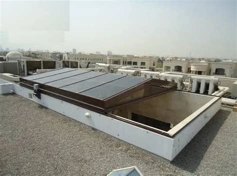 Polycarbonate Coated Retractable Sliding Roof, For Residential at Rs ...