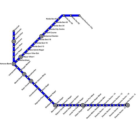 Blue Line Delhi Metro - Metro Routes, Timings, Stations, Fare Metro Routes