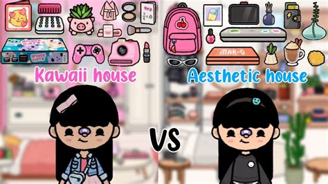 Kawaii house vs Aesthetic house | Makeover | Toca Boca | Toca Life ...