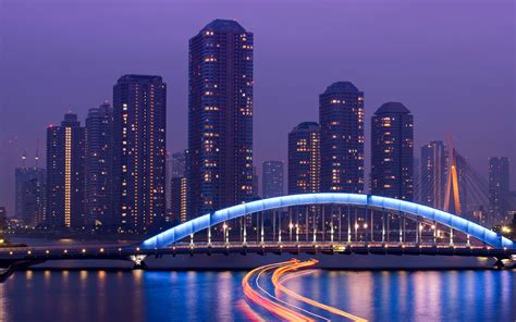 japan, Tokyo, Exposer, Rivers, Water, Reflection, Bridges, Architecture ...