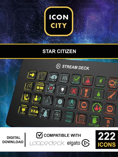 Star Citizen Stream Deck Icons 3.17 version 222 Icons & - Etsy New Zealand