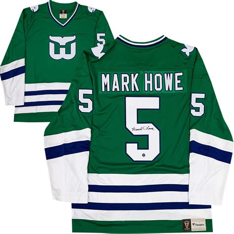 Mark Howe Autographed Hartford Whalers Fanatics Heritage Jersey - NHL ...