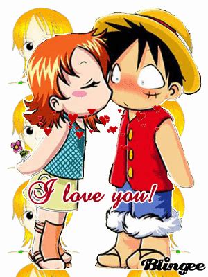 Luffy x Nami kiss Picture #134654437 | Blingee.com