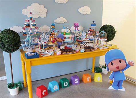 Pocoyo Birthday Party Ideas | Photo 10 of 15 Art Birthday Cake, Smash ...