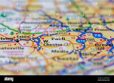 Paoli pennsylvania map hi-res stock photography and images - Alamy