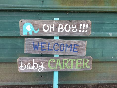 Welcome Home Baby Lawn Sign Shower Sign Decorations Its a Boy