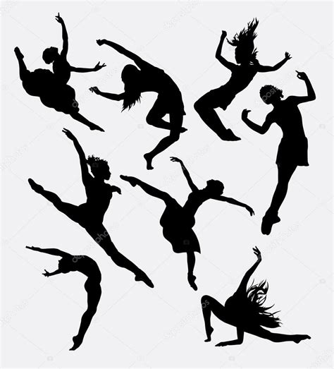 Contemporary dancer pose silhouette Stock Vector Image by ©Cundrawan703 ...