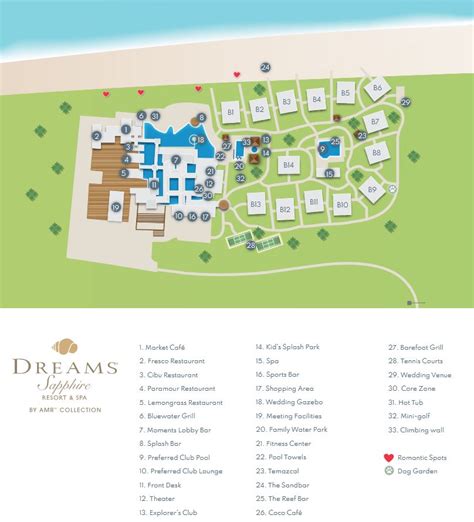 Resort Map | Dreams Sapphire Resort & Spa | Riviera Maya, Mexico