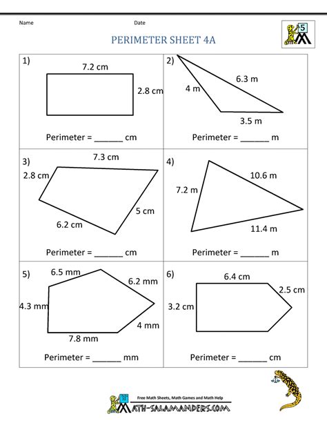 Printable Perimeter Worksheets 5Th Grade / 5th Grade Perimeter ...