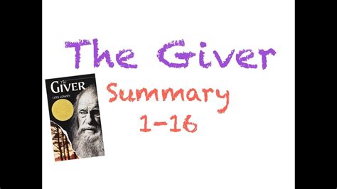 The Giver Chapter 20 Summary