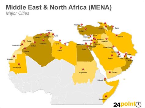 Mena Countries Map