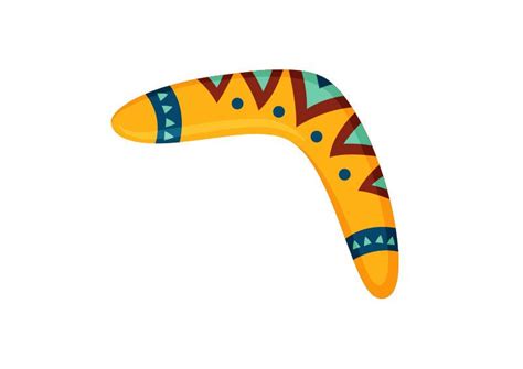 Boomerang Vector Illustration Aboriginal Tattoo, Aboriginal Painting ...